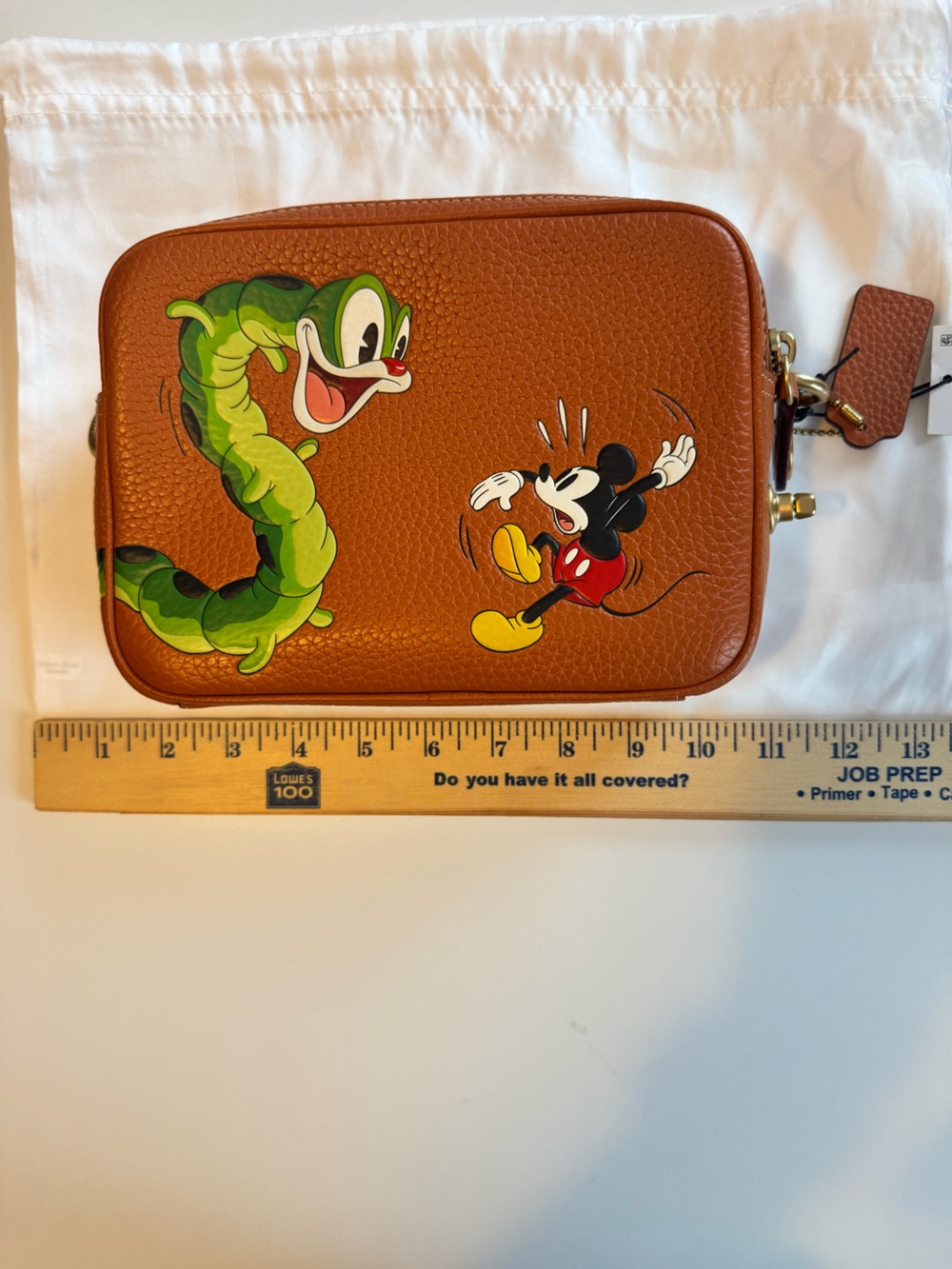 NWT Coach x Disney 100th Anniversary Mickey Mouse Caterpillar Flight Bag - Picture 3 of 13